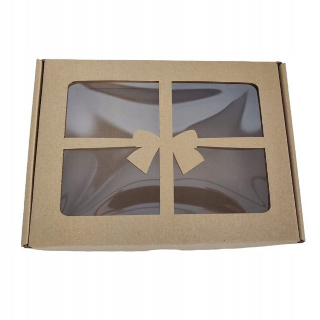 Pudełka z okienkiem 180x120x40 KOKARDA 10 sztuk