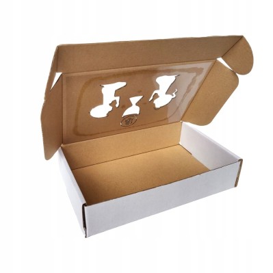 Pudełka komunijne prezent na Komunię Świętą białe z okienkiem 180x120x40