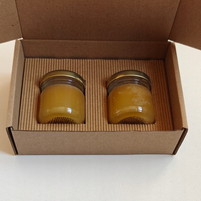Wkładki karbowane wypełniacz na słoiki 40ml do pudełka 15x10x5 10 szt