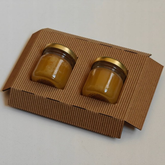 Wkładki karbowane wypełniacz na słoiki 40ml do pudełka 15x10x5 10 szt