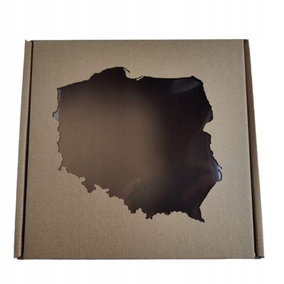 Pudełko na Pamiątki z Polski z okienkiem 200x200x100