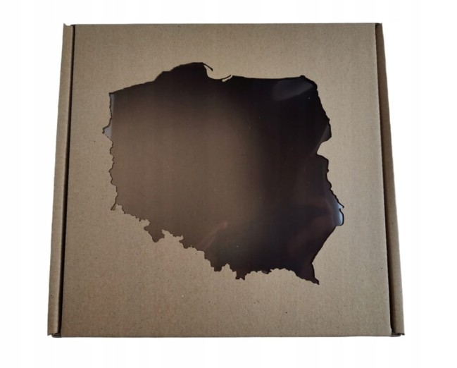Pudełka POLSKA z okienkiem 200x200x50