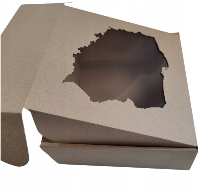 Pudełka POLSKA z okienkiem 200x200x50